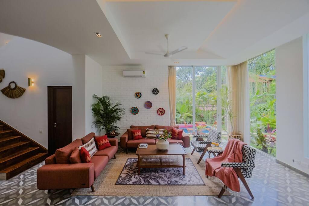 Presidential Luxury Villa Anjuna With Pvt Pool & Bathtub, Most Prime Location Luaran gambar